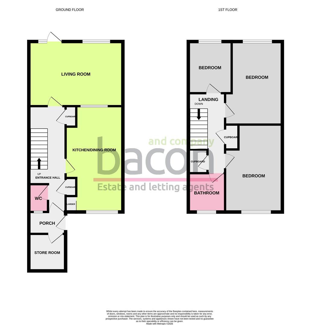 Floor Plan | House - Terraced | Exford Walk, Worthing | For Sale